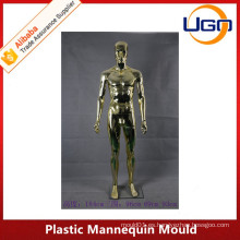 Molde de maniquí plástico de cromo masculino colorido para la venta caliente